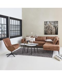 Hjørnesofa Living Room City med nubuck-look.