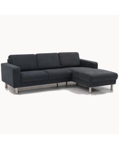 Koksgrå Living Room City sofa med chaiselong.