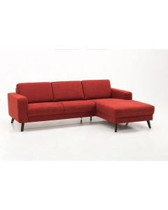 Rød Living Room City sofa med chaiselong.