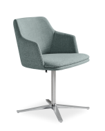 Skovby SM 55 spisebordsstol med stjernefod og i stof.