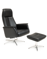  Æbleø lænestol m. drejesokkel og skammel