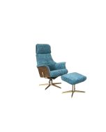 BD Charm lænestol inkl. skammel.