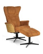 Eagle lænestol inkl. skammel fra BD Möbel – luksus og komfort i tidløst design