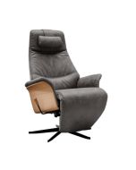 Kvalitets lænestol med skammel, Finess Lux.