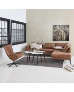 Hjørnesofa Living Room City med nubuck-look.