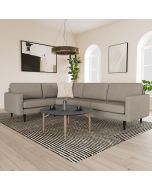 Melby hjørnesofa i lys grå.