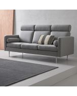 Moderne 3 personers grå sofa fra Designsofa.