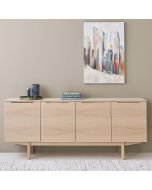 Skovby SM 306 skænk i eg hvidolie.