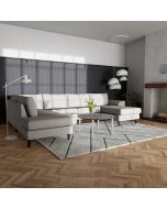 Flot U-sofa med masser af siddeplads.